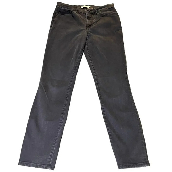 Tory Burch‎ Women’s Jeans Straight Super Skinny Jean Stretch Black Size 27 - Picture 1 of 8